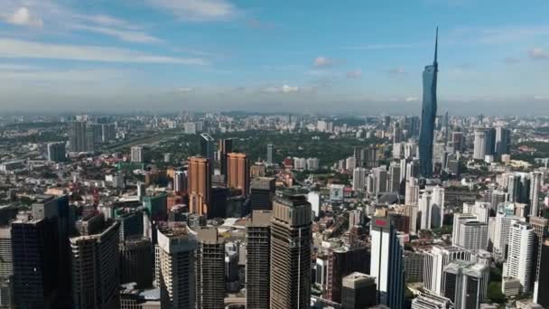 Kuala Lumpur Malaysia September 2022 Skyskrapor Kuala Lumpur — Stockvideo