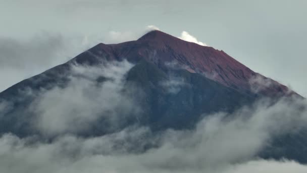 Gunung Kerinci Gunung Berapi Aktif Tertinggi Sumatera Barat Indonesia — Stok Video