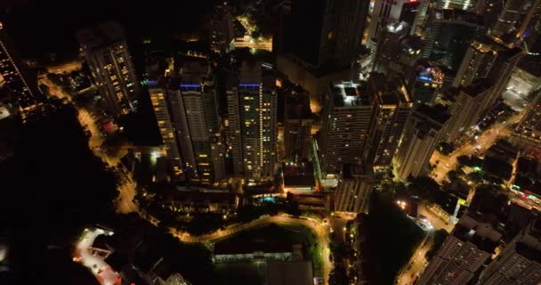 Куала Лумпур Малайзия Сентября 2022 Года Вид Сверху Улицы Небоскребы — стоковое видео