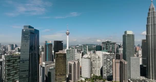Kuala Lumpur Malaysia September 2022 Drohne Über Der Stadt Kuala — Stockvideo