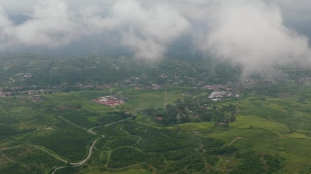 Kayu Aro Theeplantages Bekijken Van Bovenaf Berglandschap Met Theelandschap Sumatra — Stockvideo