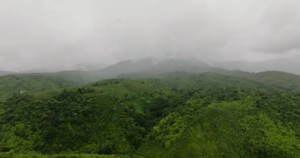 Tropisch Bos Jungle Met Mist Wolken Bergen Sumatra Indonesië — Stockvideo