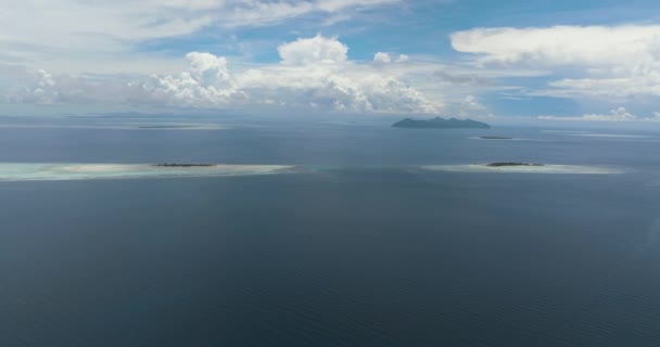 Pulau Tropis Taman Laut Tun Sakaran Sabah Malaysia — Stok Video