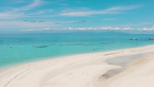 Tropická Krajina Krásným Výhledem Pláž Tropická Plážová Scenérie Bantayan Island — Stock video