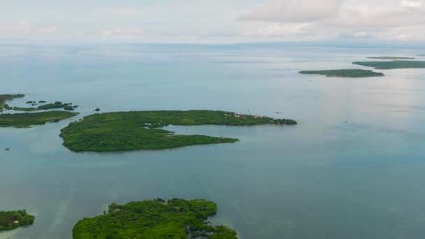 Grupo Islas Mar Azul Bantayan Filipinas — Vídeo de stock