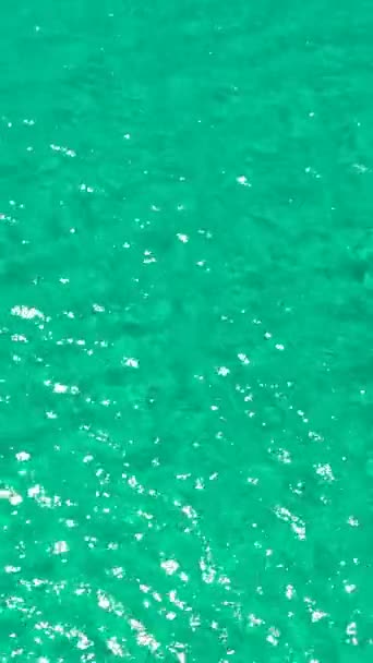 Textura Tropical Água Mar Reflexões Como Paraíso Férias Verão — Vídeo de Stock