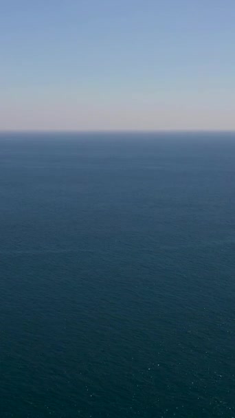 Blue Sea Waves Sky Ocean Skyline — Wideo stockowe