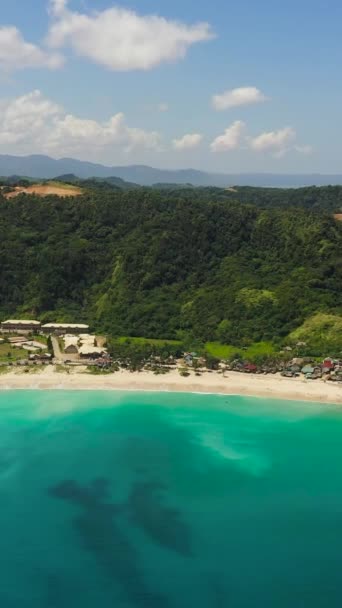 热带沙滩和蓝色海 Pagudpud Ilocos Norte 菲律宾 — 图库视频影像