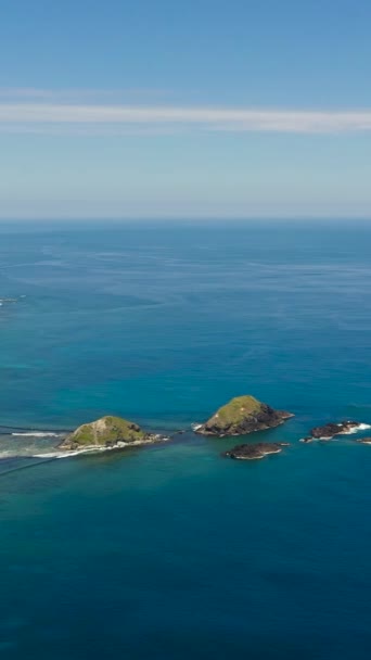 Beautiful Sea Landscape Beach Turquoise Water Pagudpud Ilocos Norte Philippines — Vídeo de stock