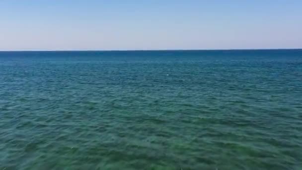 Vuelo Sobre Mar Mar Azul Cielo Filipinas — Vídeos de Stock