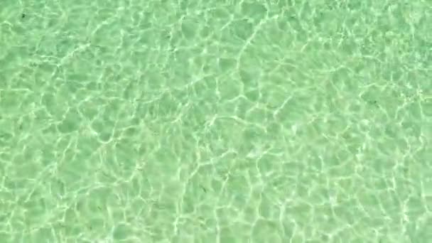 Tropisches Meerwasser Textur Reflexionen Wie Paradies Sommerurlaub — Stockvideo