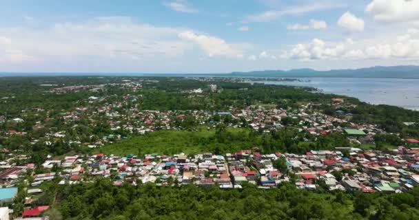Жилой Район Города Пуэрто Принсеса Острове Палаван Филиппины — стоковое видео