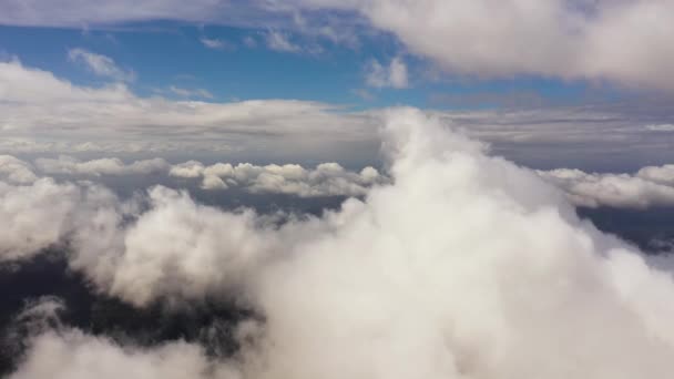 Dağların Üzerinde Bulutlu Mavi Gökyüzü Bulutlara Bak Sri Lanka Lipton — Stok video