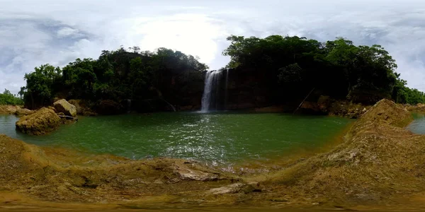 Vízesés Zöld Erdőben Ben Ben Falls Vagyok Negros Fülöp Szigetek — Stock Fotó