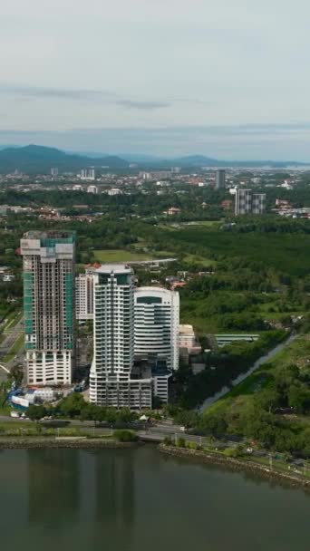 Kota Kinabalu Stad Het Eiland Borneo Sabah Maleisië — Stockvideo