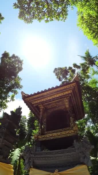 Kuil Hindu Dekat Laut Bali Arsitektur Tradisional Bali Indonesia — Stok Video
