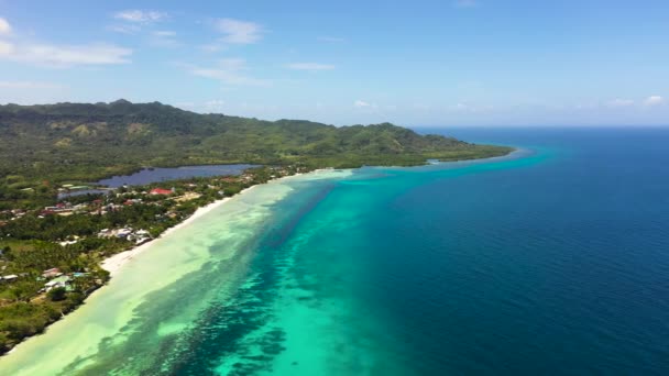 Pemandangan Tropis Pantai Yang Indah Dan Laut Tropis Bohol Anda — Stok Video