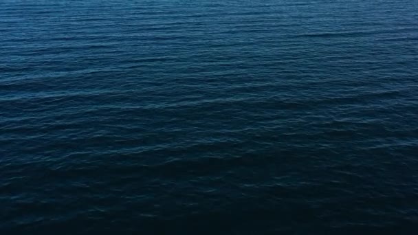 Tropiskt Blått Hav Och Blå Himmel Med Moln Seascape Flygbild — Stockvideo