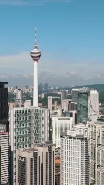 Kuala Lumpur Malaysia September 2022 Kuala Lumpur Stadt Mit Petronas — Stockvideo