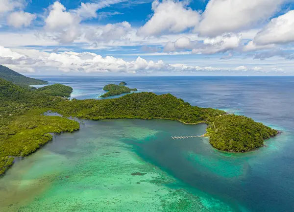 Mare Con Isole Tropici Vista Dall Alto Weh Island Indonesia — Foto Stock