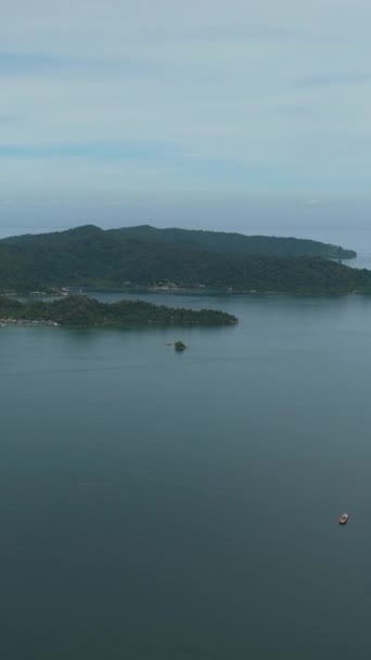 Îles Tropicales Dans Parc Marin Tunku Abdul Rahman Bornéo Malaisie — Video
