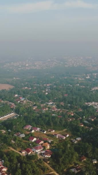 Aerial View Jambi Capital Largest City Indonesian Province Jambi Sumatra — Stock Video