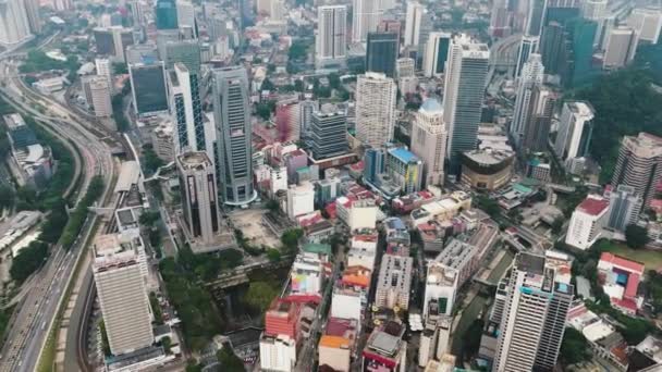 Kuala Lumpur Malaysia September 2022 Skyskrapor Och Höghus Kuala Lumpur — Stockvideo