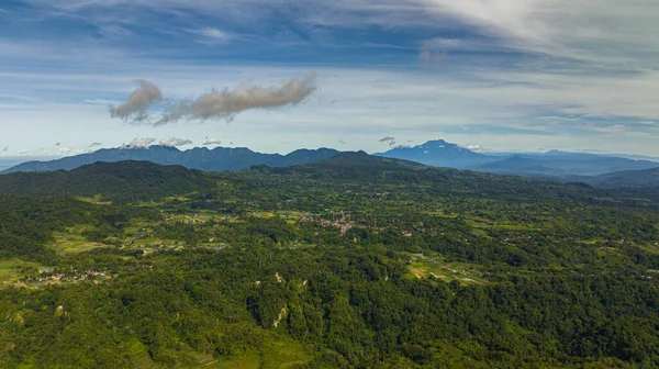Kota Bukittinggi Lembah Pada Dini Hari Sumatra Indonesia Stok Gambar