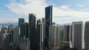 Kuala Lumpur, Malezya - 11 Eylül 2022: Malezya 'daki Kuala Lumpur şehir merkezi.