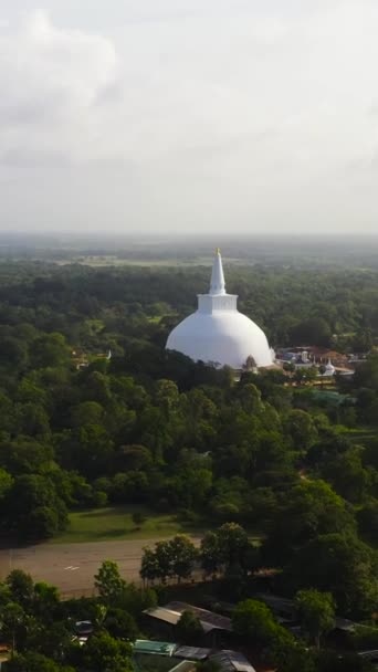 Gamla Buddhistiska Tempel Och Kloster Anuradhapura Sri Lanka — Stockvideo