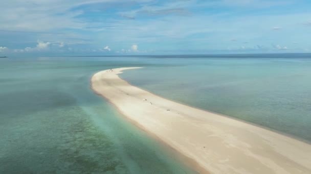 Песчаный Пляж Кристально Чистой Водой Тропиках Остров Тимба Тимба Морской — стоковое видео