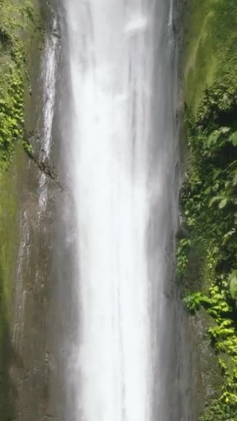 Прекрасний Водоспад Тропічних Лісах Повільний Рух Водоспади Казароро Тропічних Гірських — стокове відео