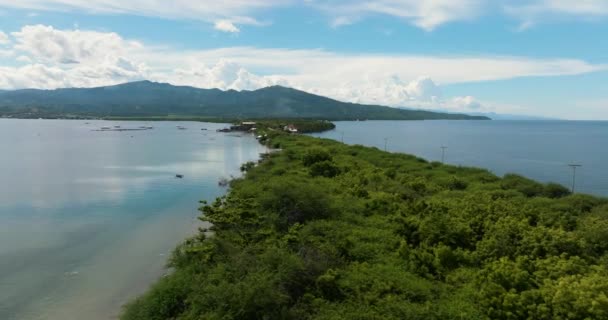 Paisaje Marino Costa Isla Negros Filipinas — Vídeo de stock