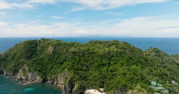 Apo Island Mit Einem Schönen Strand Und Meeresschutzgebiet Beliebter Tauchplatz — Stockvideo