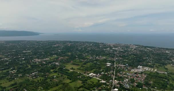 Top Kilátás Dumaguete Város Fővárosa Negros Oriental Fülöp Szigetek — Stock videók
