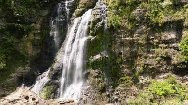 Cascata Montagna Balea Falls Negros Filippine — Video Stock
