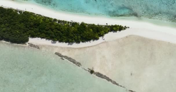 Песчаный Пляж Синее Море Остров Тимба Тимба Морской Парк Тун — стоковое видео