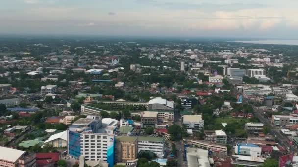 Aerial Drone Bacolod Capital Province Negros Occidental Philippines — Stock Video