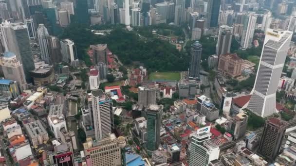 Kuala Lumpur Malaysia September 2022 Flygfoto Över Huvudstaden Malaysia Staden — Stockvideo