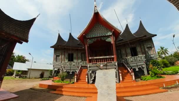 Istana Kuno Sumatera Barat Istano Silinduang Bulan Indonesia — Stok Video