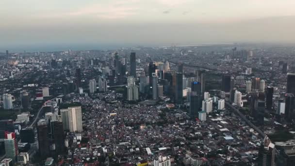 雅加达的空中景观是印度尼西亚共和国的首都 — 图库视频影像