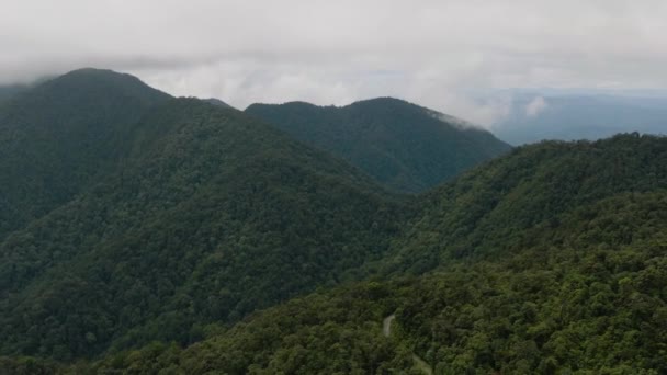 Sumatra Dağlarındaki Orman Ormanın Iyi Manzarası Endonezya Tropikal Manzara — Stok video