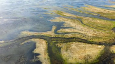 Aerial view of Lake and wetlands in Kumana National Park. Sri Lanka.