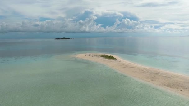 Τροπικό Τοπίο Όμορφη Παραλία Τίμπα Τίμπα Θαλάσσιο Πάρκο Tun Sakaran — Αρχείο Βίντεο
