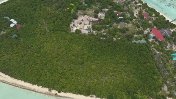 Pom Pom Adası Manzaralı Kumlu Güzel Bir Sahil Tropiklerde Deniz — Stok video