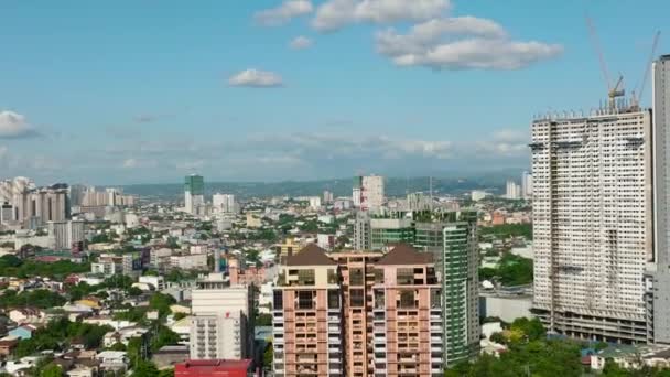 Manila Capital Filipinas Con Edificios Modernos Rascacielos — Vídeos de Stock