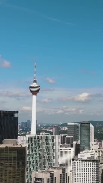 Kuala Lumpur Malasia Septiembre 2022 Vista Aérea Kuala Lumpur Capital — Vídeo de stock