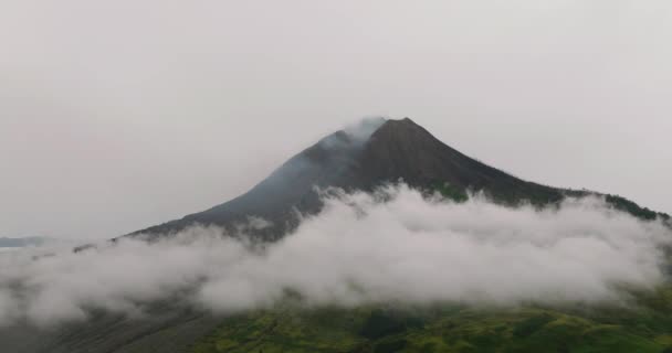 Sinabung Een Actieve Vulkaan Sumatra Indonesië — Stockvideo