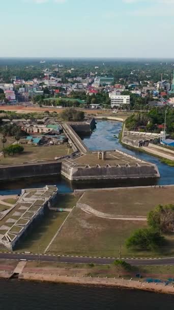 Jaffna Fort Built Portuguese Karaiyur Jaffna Sri Lanka 1618 Phillippe — Stockvideo