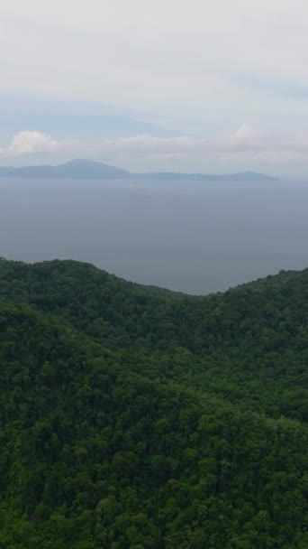 Ormanı Mavi Denizi Olan Weh Adası Nın Üst Manzarası Endonezya — Stok video